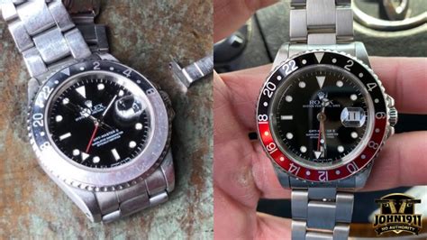 rolex gmt bezel colors|rolex replacement bezel.